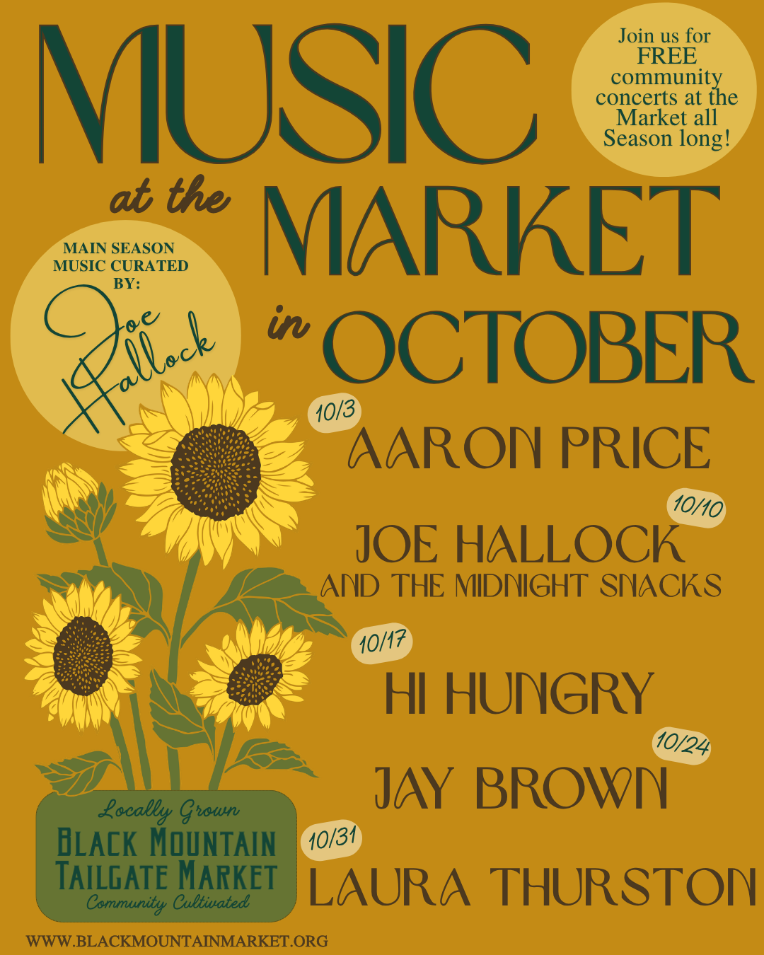 Music at the Market in October