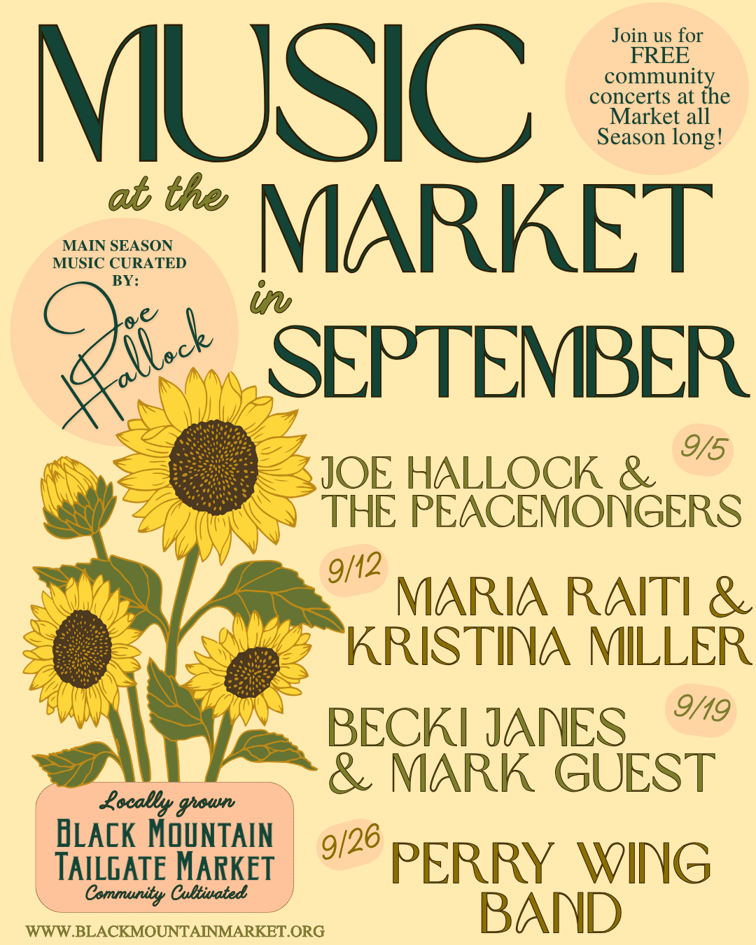 Music at the Market in September